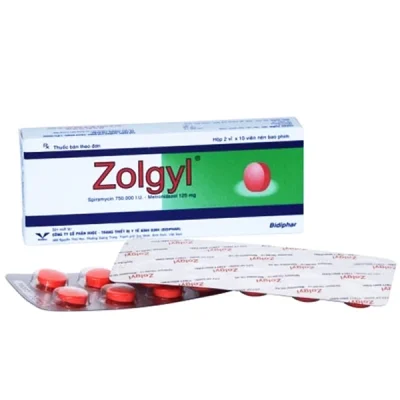 Zolgyl Bình Định hộp 2 vỉ x 10 viên nén bao phim