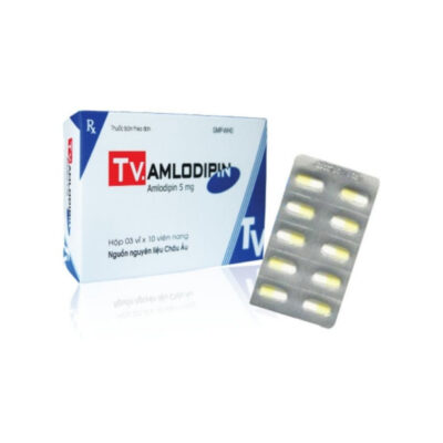 Tv.Amlodipin 5mg Hộp 3 vỉ x 10 viên nang cứng Tv.pharm