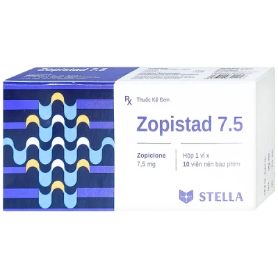 Zopistad 7.5mg hộp 1 vỉ x 10 viên nén Stella