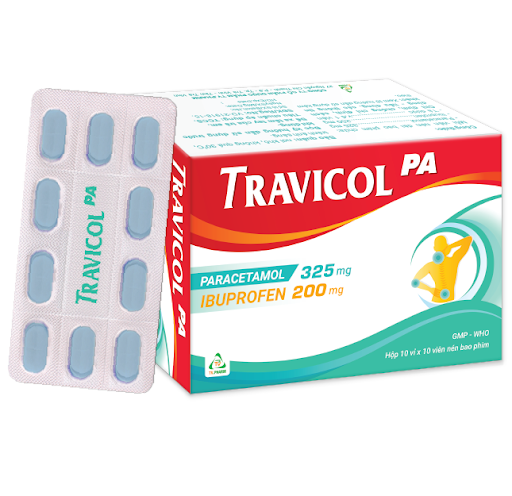 Travicol PA hộp Tv.Pharm 10 vỉ x 10 viên