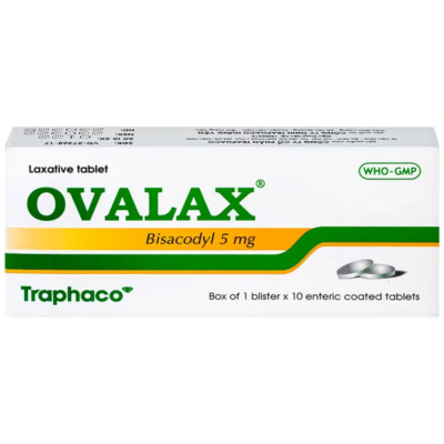 Ovalax Viên Nhuận Tràng Hộp 1 vỉ x 10 viên