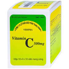 Vitamin C 500mg Vidipha Hộp 10 vỉ x 10 viên nang cứng