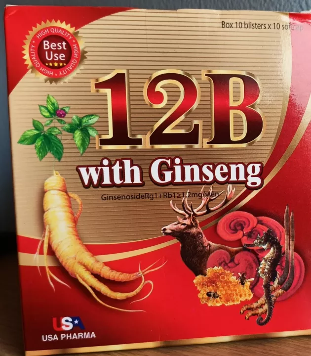 Vitamin B12 with Ginseng Hộp 100 viên USAPHARMA