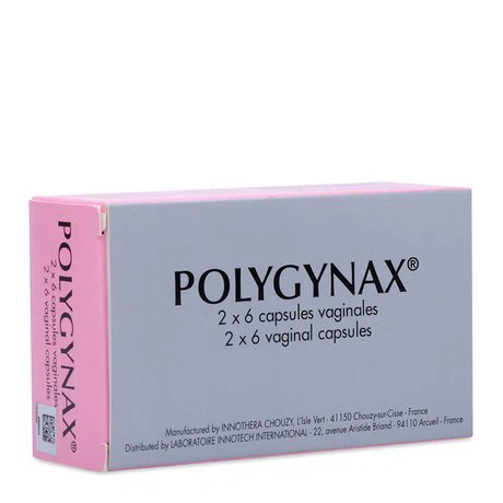 Viên đặt phụ khoa Polygynax hộp 2 vỉ x 6 viên