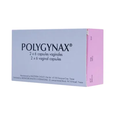 Viên đặt phụ khoa Polygynax hộp 2 vỉ x 6 viên