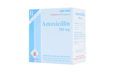 Amoxicillin 500mg hộp 10 vỉ x 10 viên nang Domesco