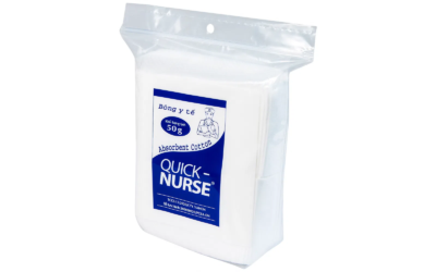 Bông cắt miếng y tế Quick Nurse 50g 3x3cm/miếng