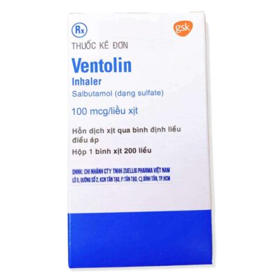 Ventolin 100mcg Lọ 200 liều xịt Gsk