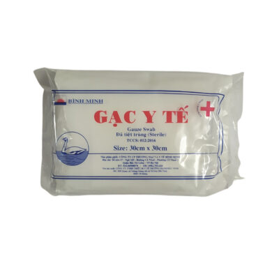 Gạc tiệt trùng 30 x 30 - Túi 1 gói Bình Minh