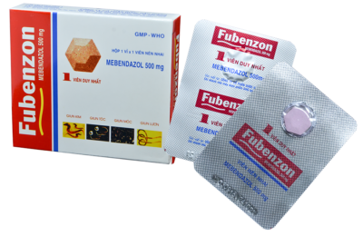 Fubenzon Mebendazol 500mg Cọc 10 Hộp x 1 viên nén Hậu Giang