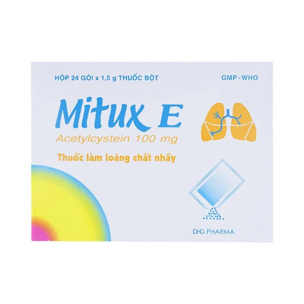 MITUX E 100MG DHG Hộp 24 gói x 1.5g thuốc bột