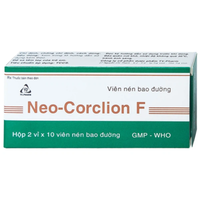 Neo-Corclion F Tvpharm Hộp 2 vỉ x 10 viên