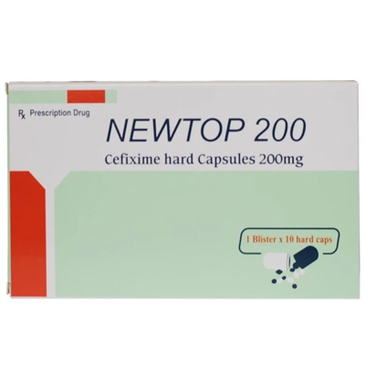 Newtop Cefixime 200mg hộp 10 viên nang Maxim Ấn Độ