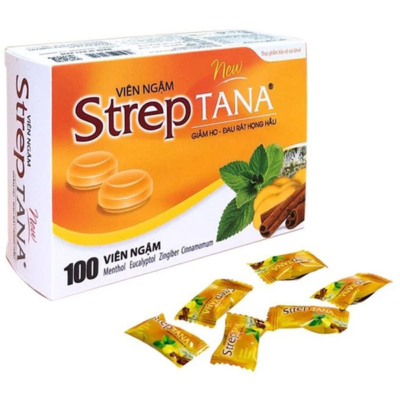 Ngậm ho Strep Tana Hộp 100 viên