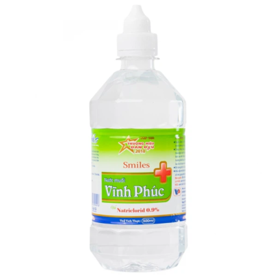 Nước Muối Vĩnh Phúc Natri Clorid 0.9% chai 500ml