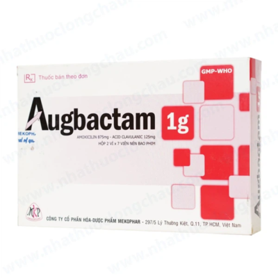 Augbactam 1g hộp 2 vỉ x 7 viên Mekophar