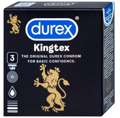 Bao cao su Durex Kingtex hộp 3 cái