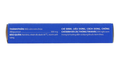 Allopurinol 300mg hộp 2 vỉ x 10 viên nén Domesco