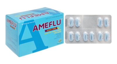 Ameflu Night time Hộp 10 vỉ x 10 viên nén bao phim