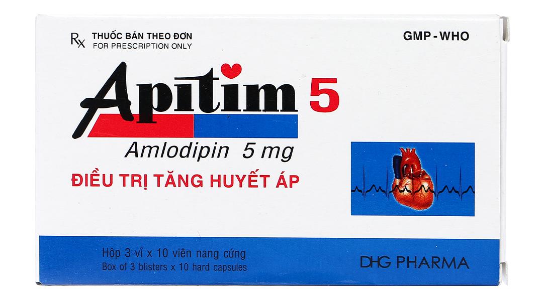 Apitim 5 DHG Hộp 3 vỉ x 10 viên nang cứng