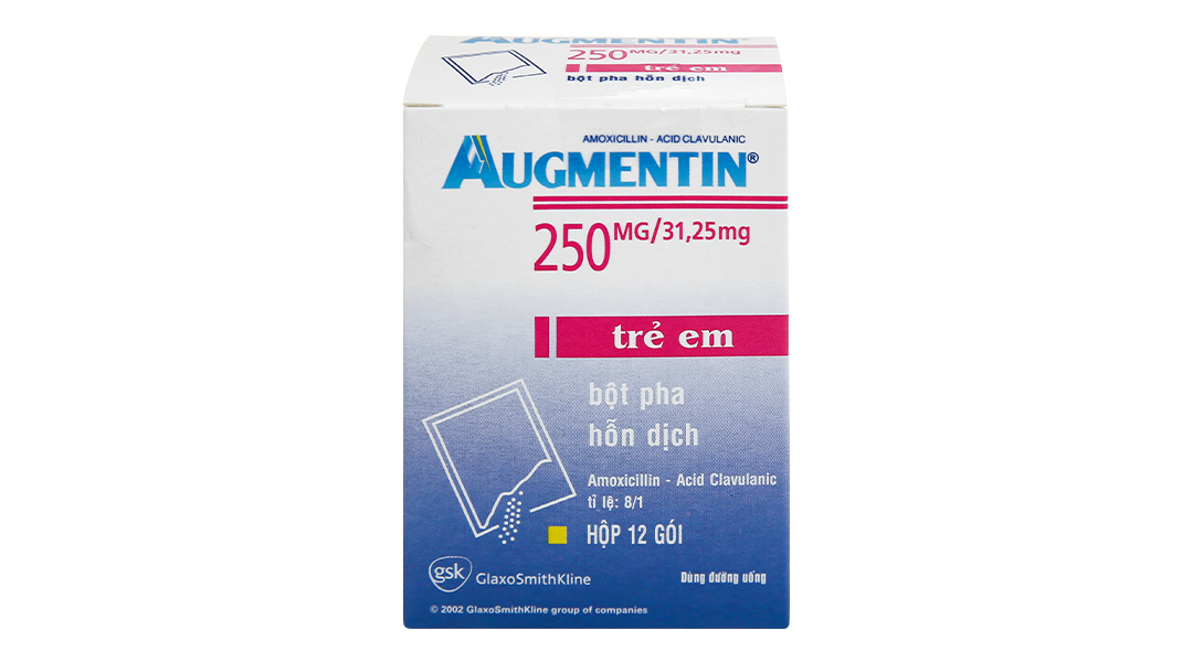 Augmentin 250mg/31,25mg trẻ em H12G Frc