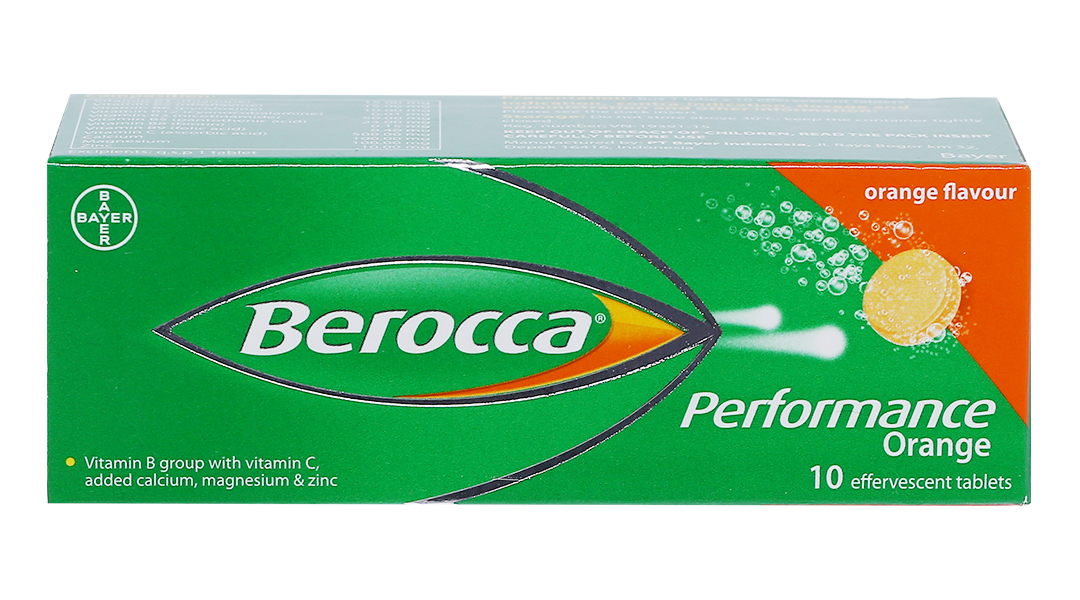 Berocca viên sủi vị Cam tuýp 10 viên Bayer