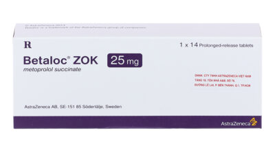 Betaloc Zok 25mg hộp 1 vỉ x 14 viên nén AstraZeneca