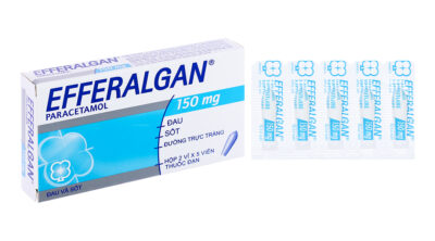 Efferalgan Paracetamol 150mg hộp 2 vỉ x 5 viên đặt Pháp