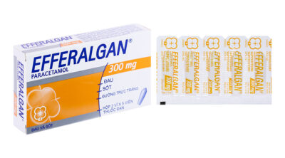 Efferalgan 300mg Paracetamol hộp 2 vỉ x 5 viên thuốc đạn