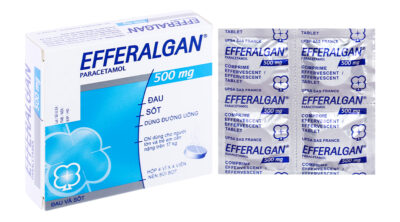 Efferalgan Paracetamol 500mg hộp 4 vỉ x 4 viên sủi Pháp