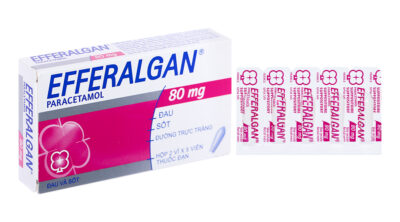 Efferalgan Paracetamol 80mg hộp 2 vỉ x 5 viên Đặt Pháp