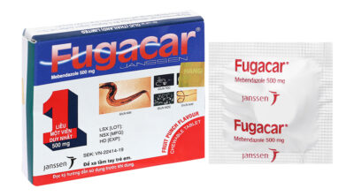 Fugacar Fruit Mebendazol 500mg hộp 1 viên Thái Lan