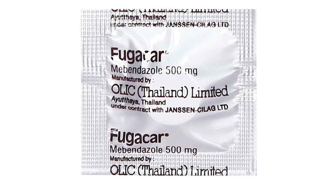 Fugacar Choco Mebendazol 500mg hộp 1 viên Thái Lan