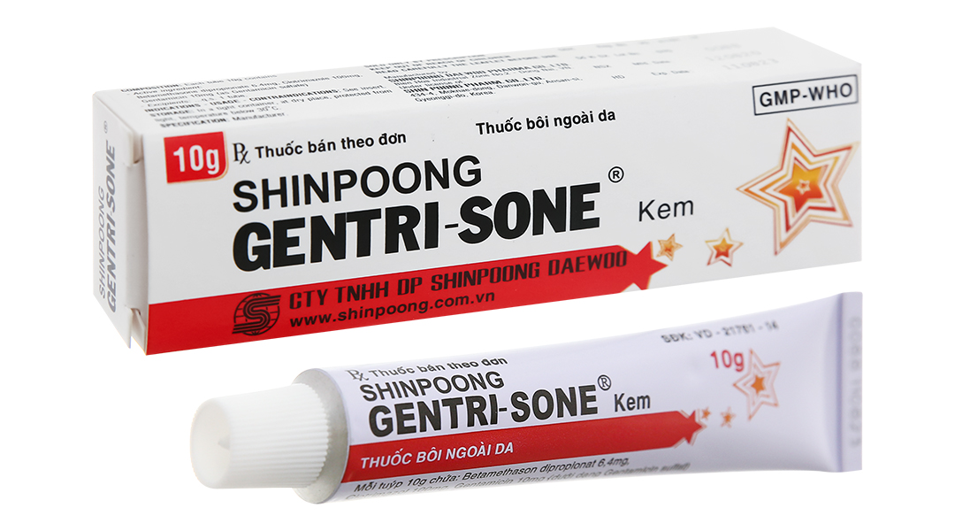 Gentrisone tuýp 10g Shinpoong