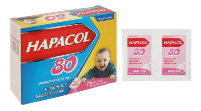 Hapacol 80mg Dhg Hộp 24 gói x 1,5g