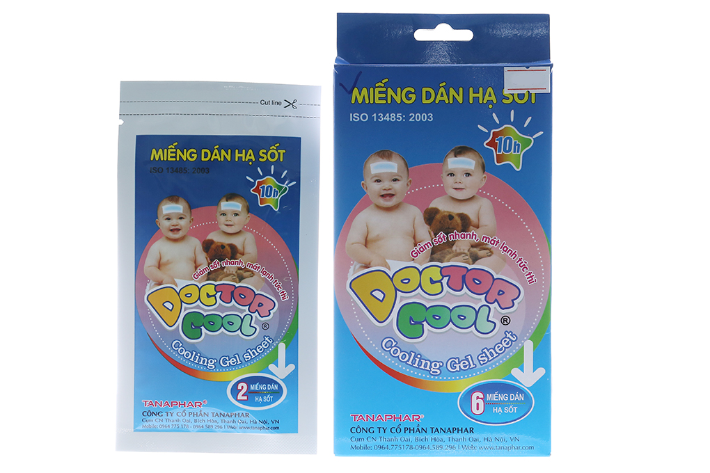 Miếng dán hạ sốt Doctor Cool - Hộp 6 miếng