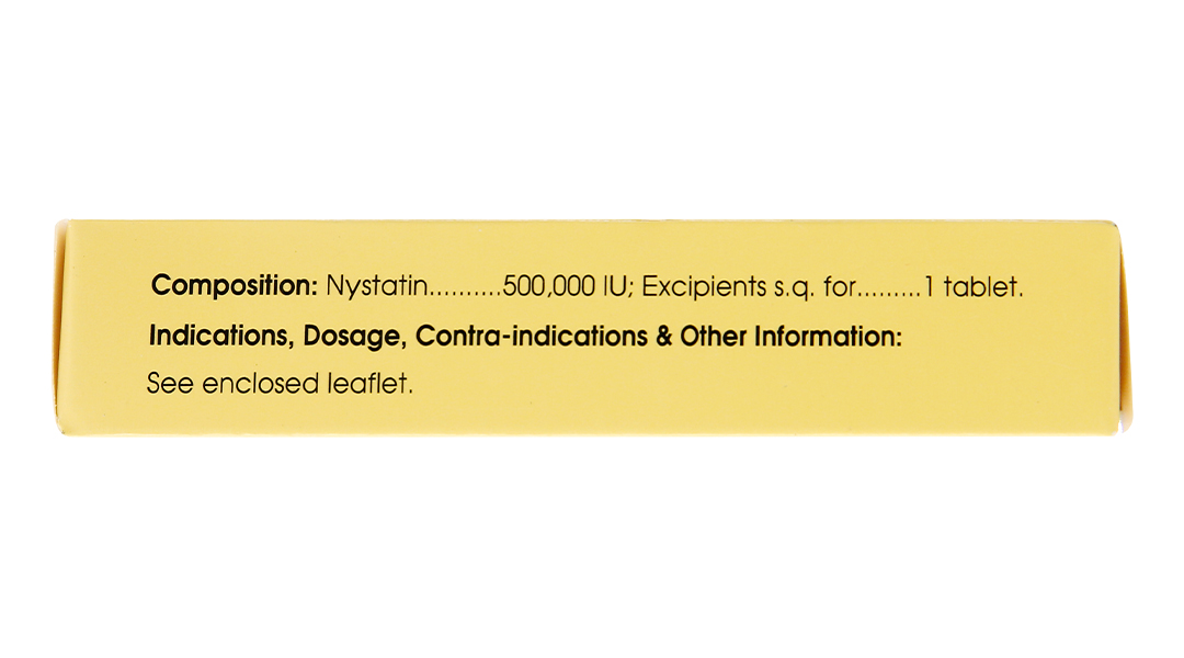 Nystatin 500000IU hộp 2 vỉ x 8 viên nén bao đường Mekophar