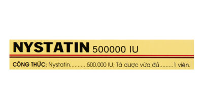 Nystatin 500000IU hộp 2 vỉ x 8 viên nén bao đường Mekophar