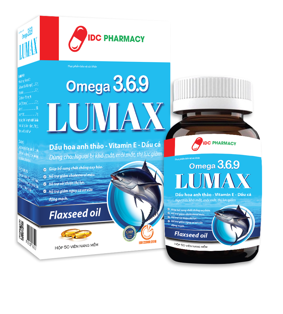 Omega 369 LUMAX IDC hộp 50 viên nang mềm