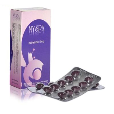 Myspa Isotretinoin 10mg hộp 3 vỉ x 10 viên nang Medisun