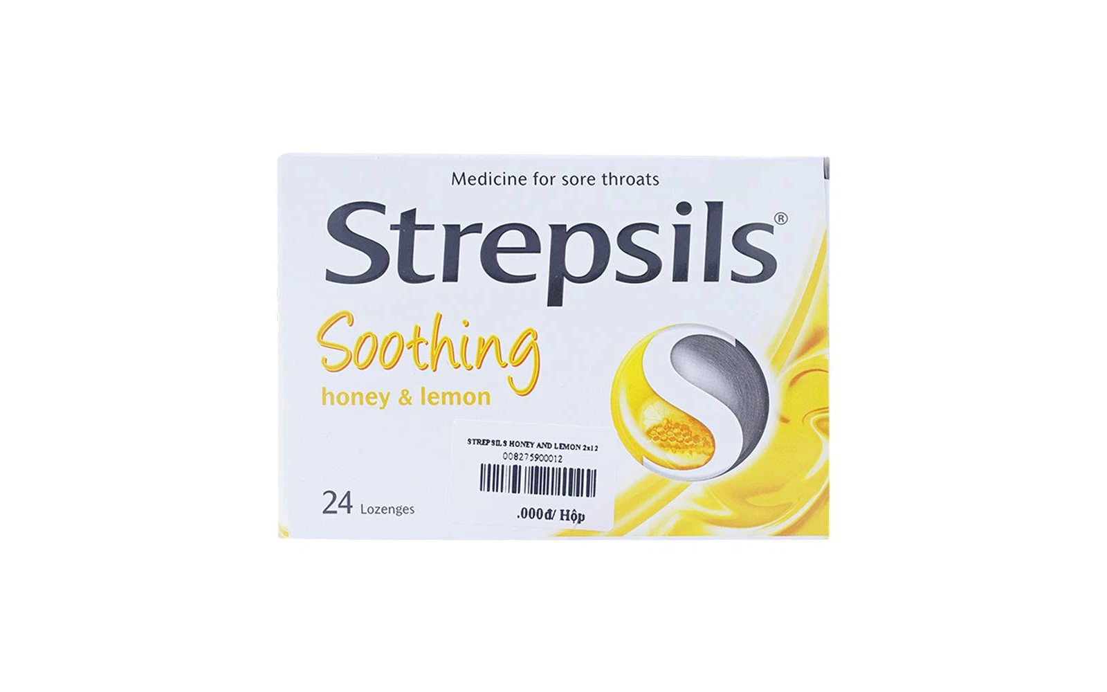 Strepsils Smoothing Chanh mật ong hộp 2 vỉ x 12 viên ngậm Reckitt Benckiser