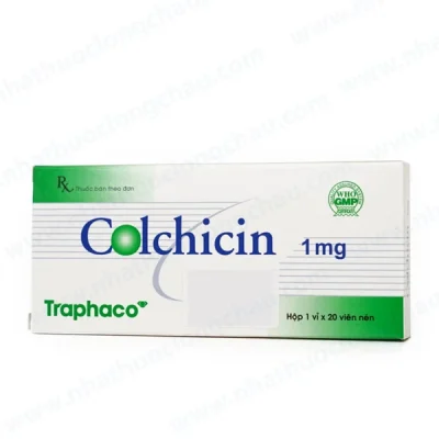 Thuốc Colchicin 1mg Traphaco hộp 1 vỉ x 20 viên