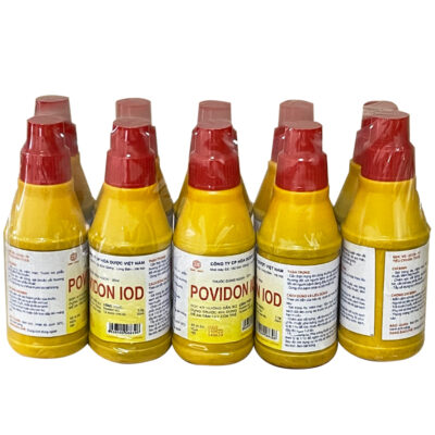 Povidon iod 10% cọc 10 lọ x 20ml Hóa Dược