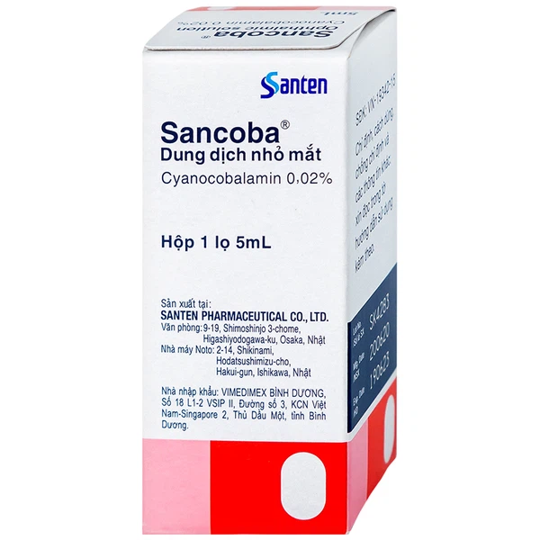 Sancoba nhỏ mắt lọ 5ml Santen Nhật Bản