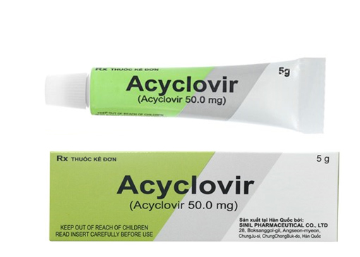 Acyclovir 50mg Sinil Hàn Quốc - Hộp 1 tuýp 5g