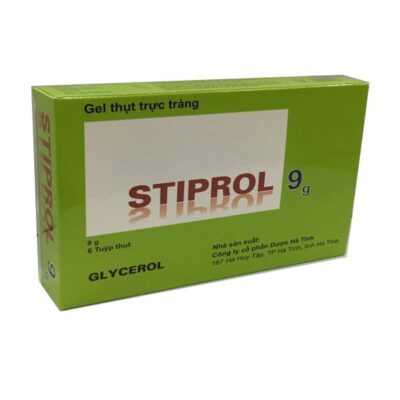 Stiprol Glycerol 9g thụt trực tràng hộp 6 Tube x 9g Hà Tĩnh Hadiphar