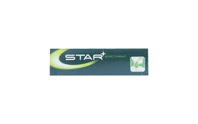 Star Sore Throat không đường hộp 2 vỉ x 12 viên ngậm xanh lá OPV