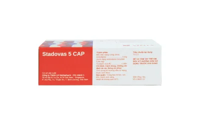 Stadovas 5 Amlodipin 5mg hộp 3 vỉ x 10 viên nang Stella