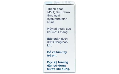 Sanlein 0.1% Natri hyaluronate 5mg lọ 5ml Santen Nhật Bản