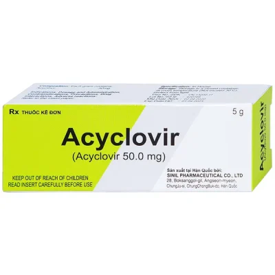 Acyclovir 50mg Sinil Hàn Quốc - Hộp 1 tuýp 5g